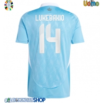 Maglie da calcio Belgio Dodi Lukebakio #14 Seconda Maglia Europei 2024 Manica Corta